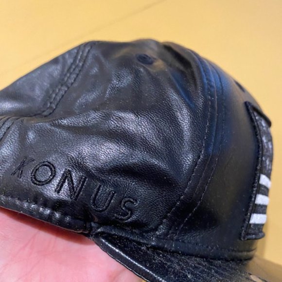 Konus Men's Bird Logo Flag Snapback In Black - Picture 6 of 7